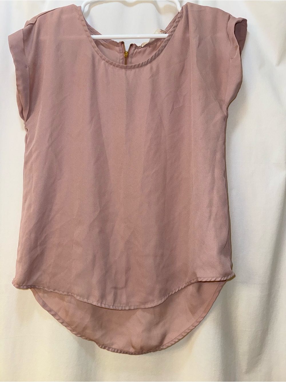 Pink Rose Dusty Pink Cap Sleeve Blouse